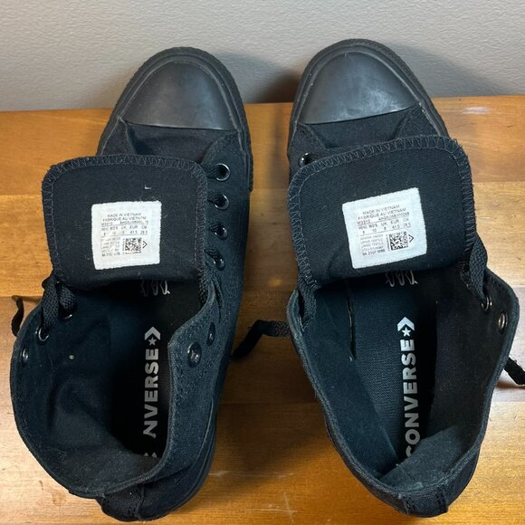 Converse Black Canvas High Top Shoes - Picture 3 of 5